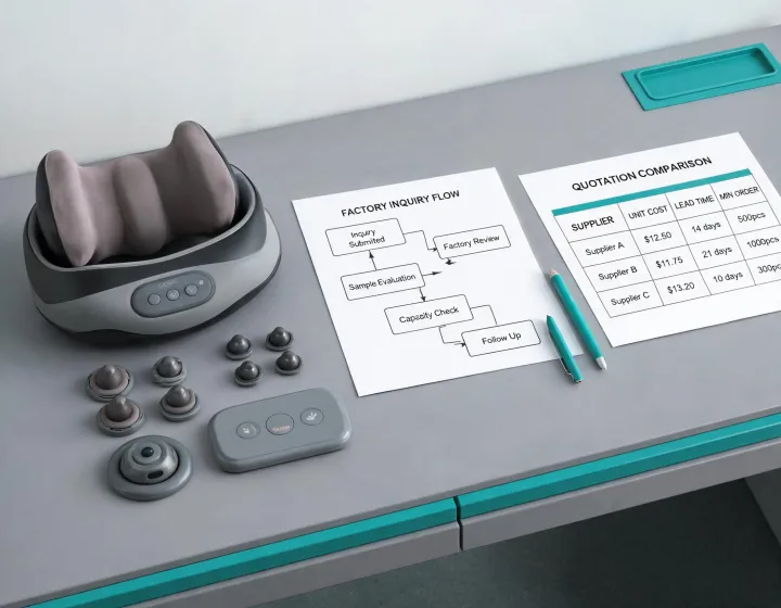 Shiatsu massager sourcing responsibilities